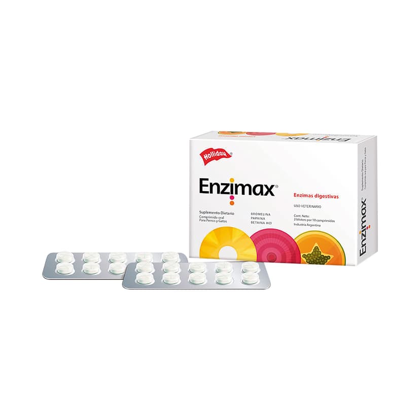 Biomodulador Enzimax para Perros y Gatos 20 Tabletas