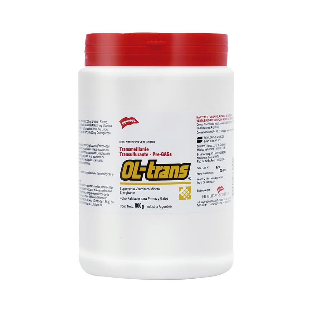 Suplemento Ol Trans para Perros y Gatos 800 G