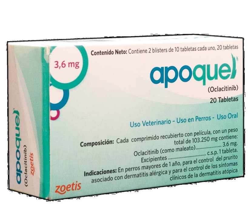Antialérgico Apoquel perros 3,6 Mg 20 Tabletas