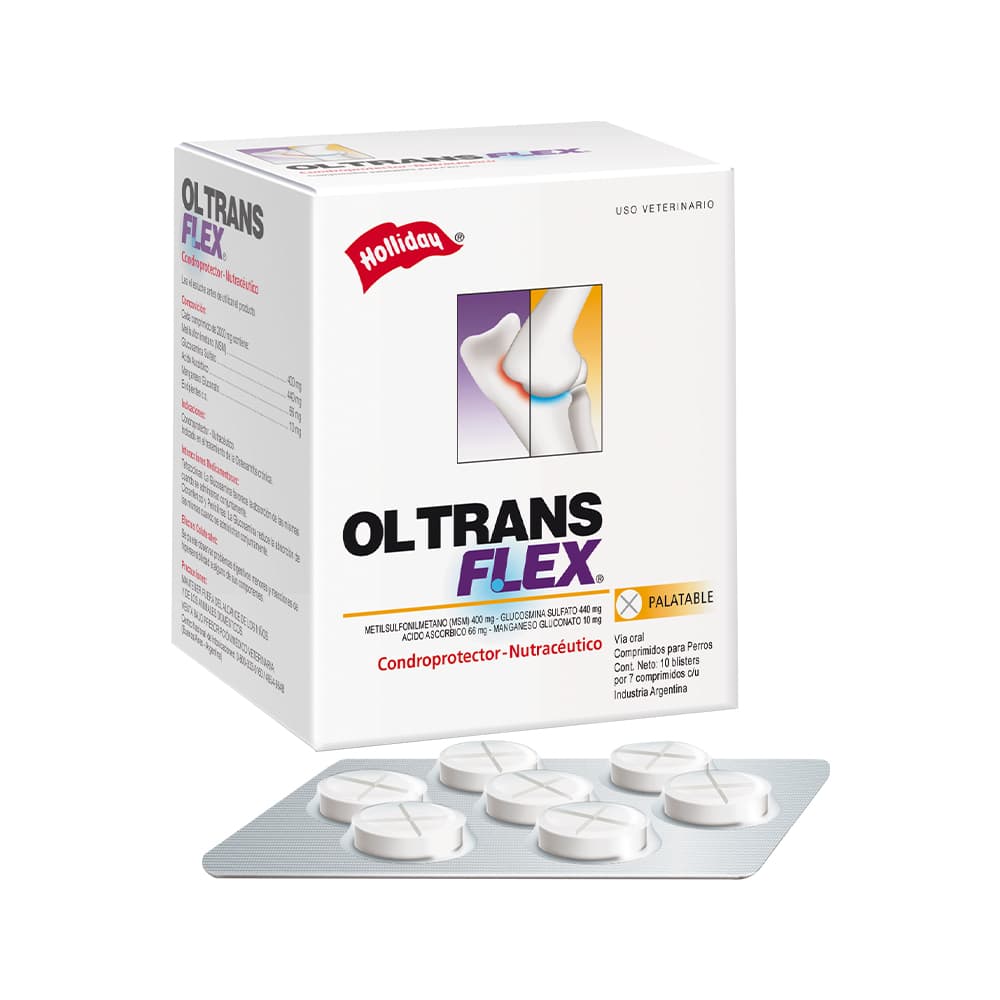 Suplemento Ol Trans Flex para Perros Blister 7 Comprimidos