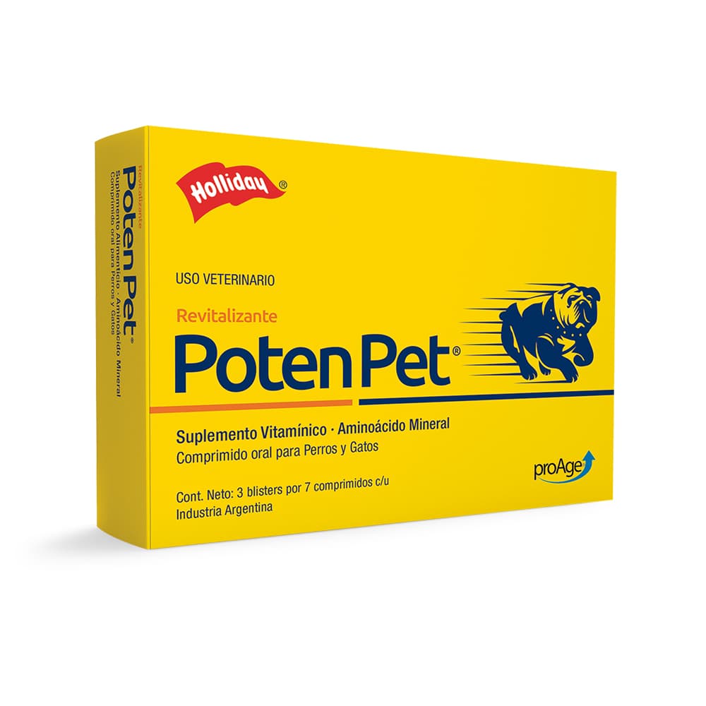 Biomodulador Poten Pet para Perros y Gatos 21 comprimidos